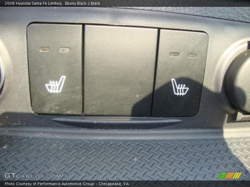 Ebony Black / Black 2008 Hyundai Santa Fe Limited