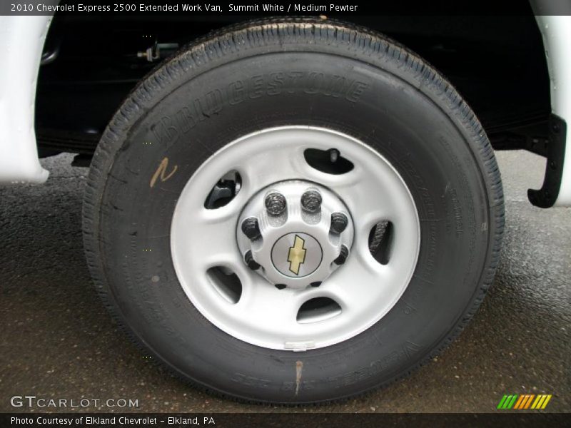 Summit White / Medium Pewter 2010 Chevrolet Express 2500 Extended Work Van