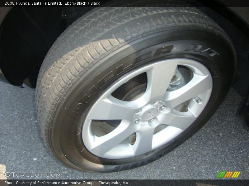 Ebony Black / Black 2008 Hyundai Santa Fe Limited