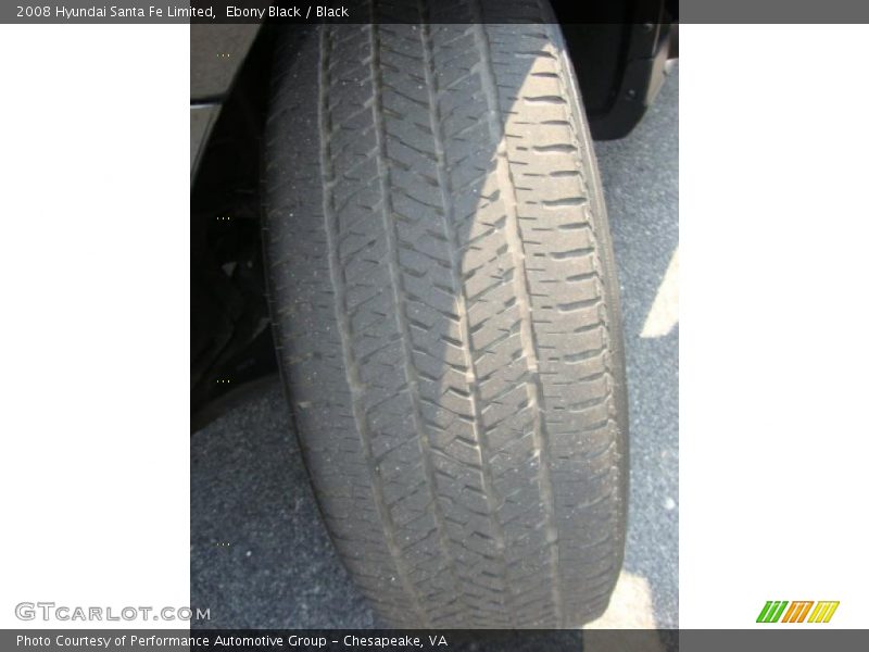Ebony Black / Black 2008 Hyundai Santa Fe Limited
