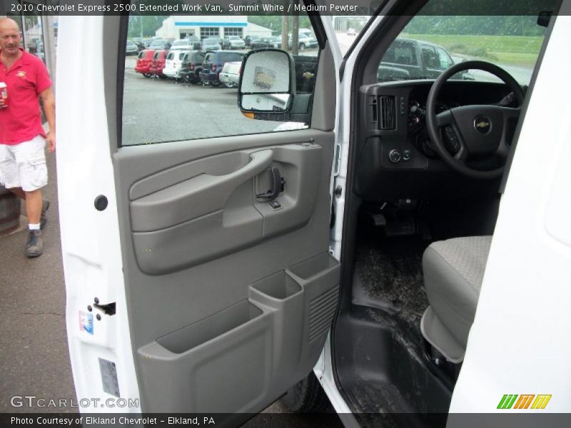 Summit White / Medium Pewter 2010 Chevrolet Express 2500 Extended Work Van