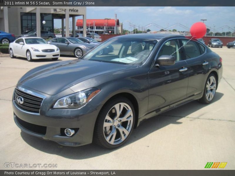 Storm Front Gray / Stone 2011 Infiniti M 56 S Sedan