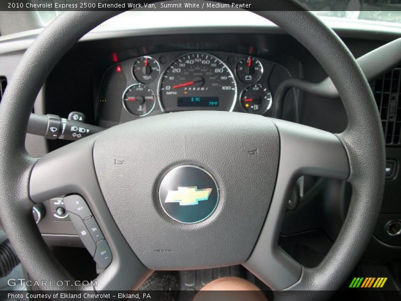 Summit White / Medium Pewter 2010 Chevrolet Express 2500 Extended Work Van