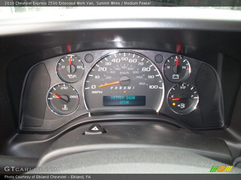 Summit White / Medium Pewter 2010 Chevrolet Express 2500 Extended Work Van