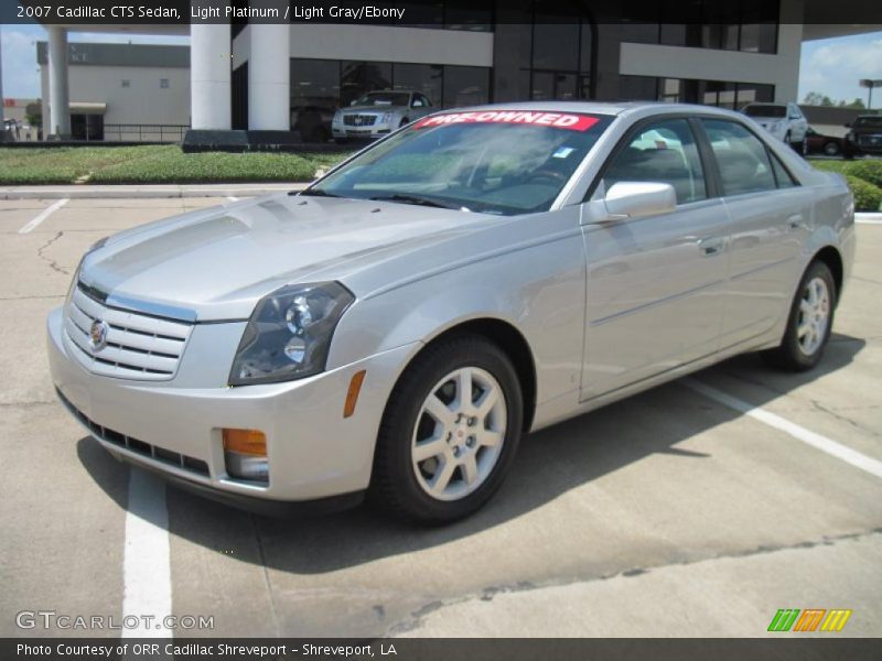 Light Platinum / Light Gray/Ebony 2007 Cadillac CTS Sedan