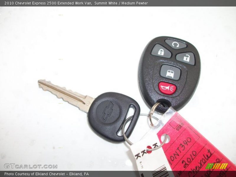 Summit White / Medium Pewter 2010 Chevrolet Express 2500 Extended Work Van