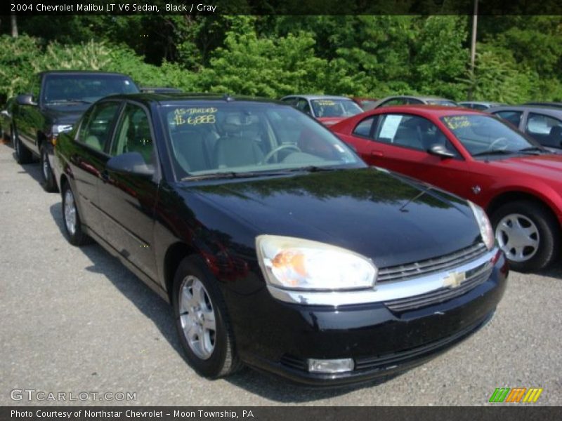 Black / Gray 2004 Chevrolet Malibu LT V6 Sedan