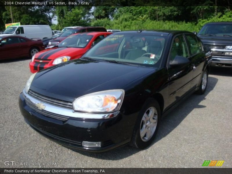 Black / Gray 2004 Chevrolet Malibu LT V6 Sedan