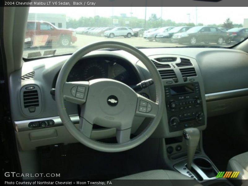 Black / Gray 2004 Chevrolet Malibu LT V6 Sedan