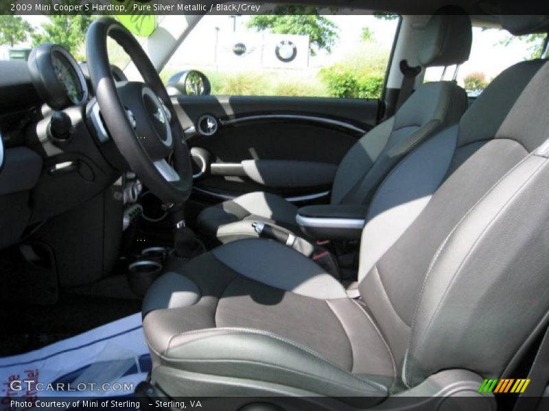 Pure Silver Metallic / Black/Grey 2009 Mini Cooper S Hardtop
