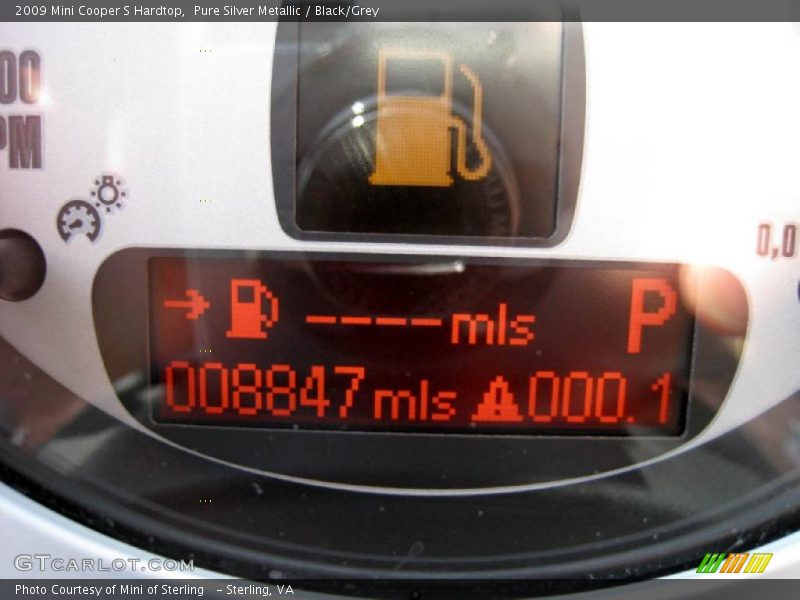 Pure Silver Metallic / Black/Grey 2009 Mini Cooper S Hardtop