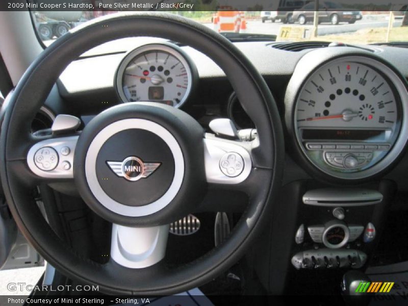 Pure Silver Metallic / Black/Grey 2009 Mini Cooper S Hardtop