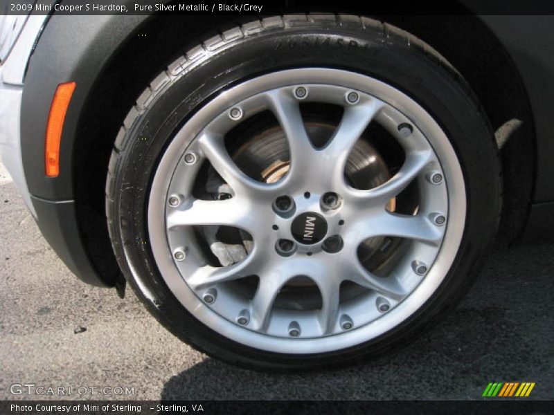 Pure Silver Metallic / Black/Grey 2009 Mini Cooper S Hardtop