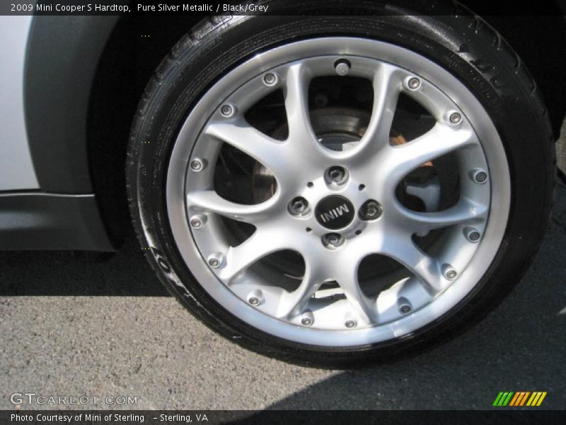 Pure Silver Metallic / Black/Grey 2009 Mini Cooper S Hardtop