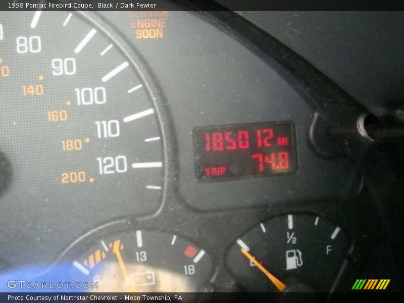 Black / Dark Pewter 1998 Pontiac Firebird Coupe