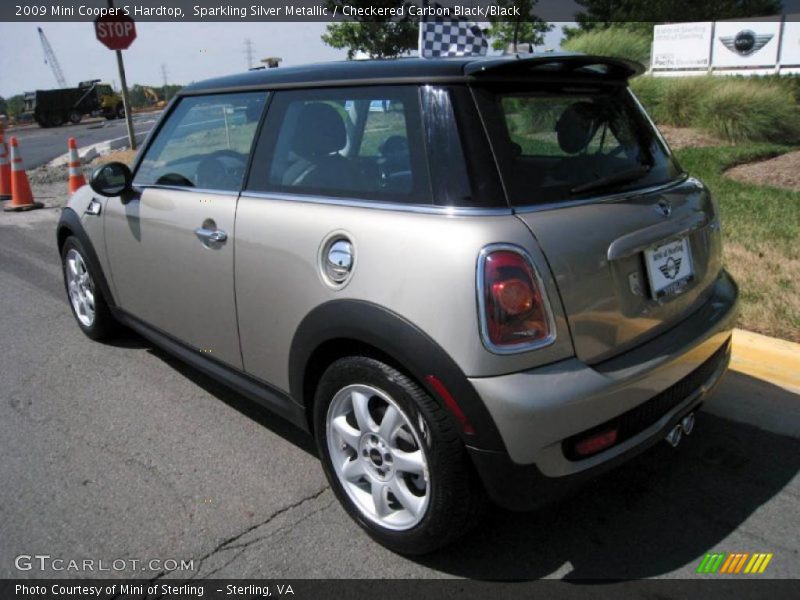 Sparkling Silver Metallic / Checkered Carbon Black/Black 2009 Mini Cooper S Hardtop