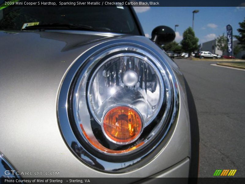 Sparkling Silver Metallic / Checkered Carbon Black/Black 2009 Mini Cooper S Hardtop