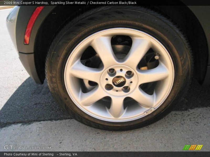 Sparkling Silver Metallic / Checkered Carbon Black/Black 2009 Mini Cooper S Hardtop