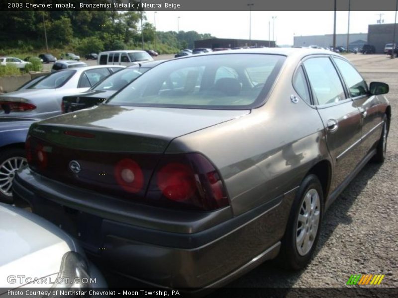 Bronzemist Metallic / Neutral Beige 2003 Chevrolet Impala