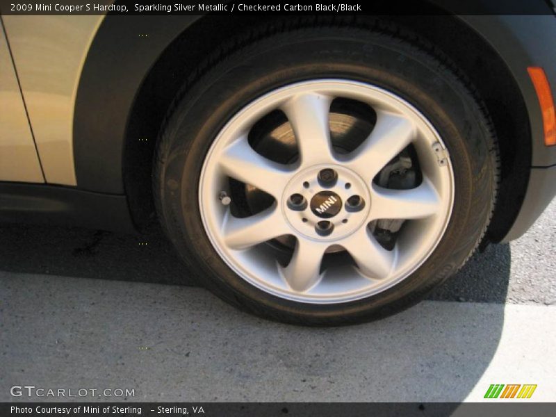 Sparkling Silver Metallic / Checkered Carbon Black/Black 2009 Mini Cooper S Hardtop