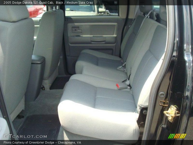 Black / Medium Slate Gray 2005 Dodge Dakota SLT Quad Cab