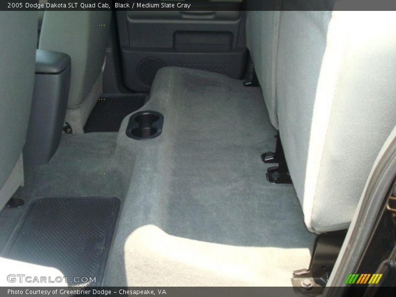 Black / Medium Slate Gray 2005 Dodge Dakota SLT Quad Cab