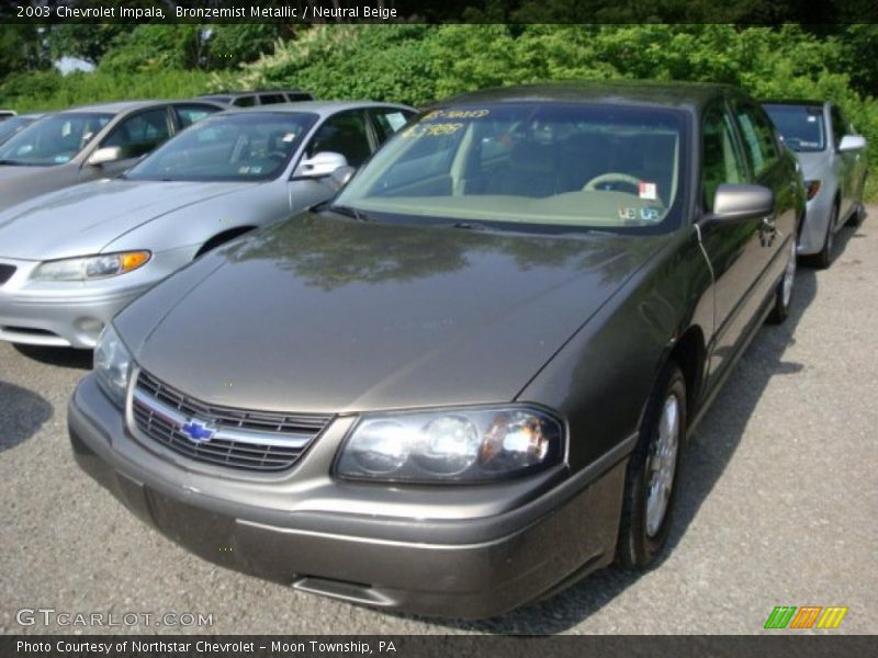 Bronzemist Metallic / Neutral Beige 2003 Chevrolet Impala