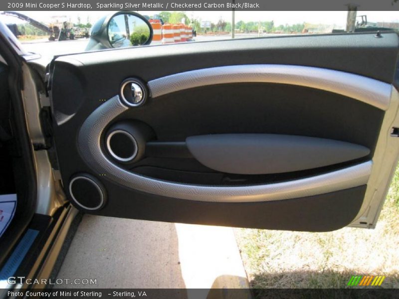 Sparkling Silver Metallic / Checkered Carbon Black/Black 2009 Mini Cooper S Hardtop