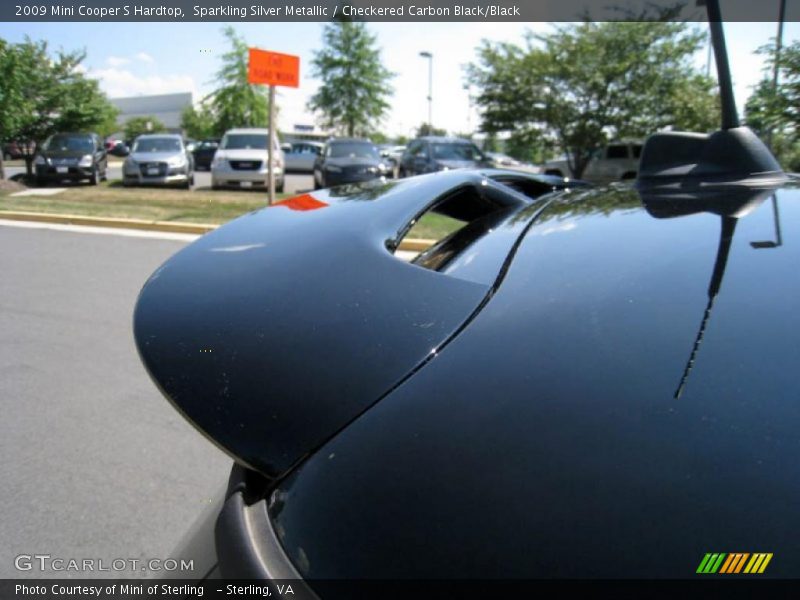 Sparkling Silver Metallic / Checkered Carbon Black/Black 2009 Mini Cooper S Hardtop