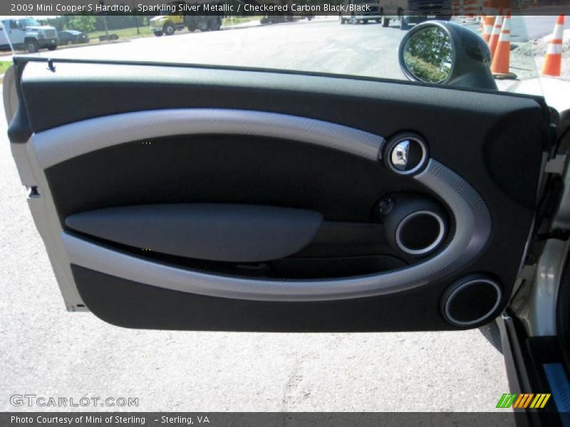 Sparkling Silver Metallic / Checkered Carbon Black/Black 2009 Mini Cooper S Hardtop