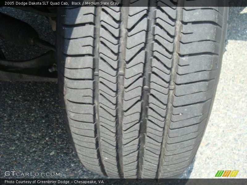Black / Medium Slate Gray 2005 Dodge Dakota SLT Quad Cab