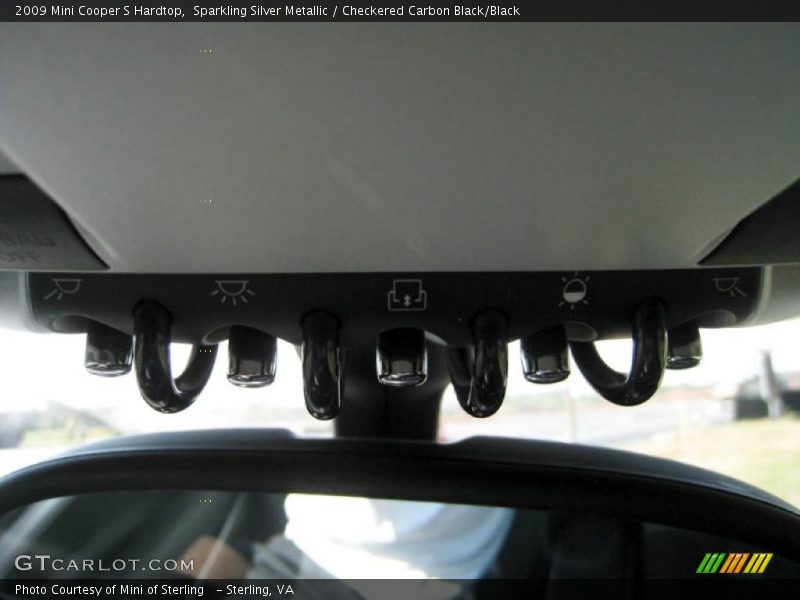 Sparkling Silver Metallic / Checkered Carbon Black/Black 2009 Mini Cooper S Hardtop