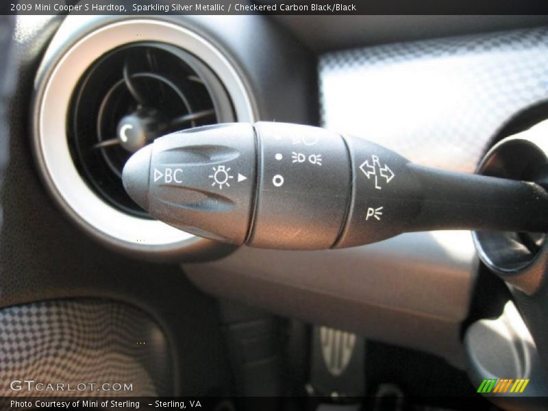 Sparkling Silver Metallic / Checkered Carbon Black/Black 2009 Mini Cooper S Hardtop