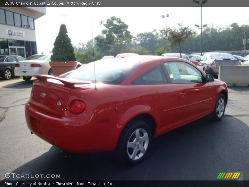 Victory Red / Gray 2008 Chevrolet Cobalt LS Coupe