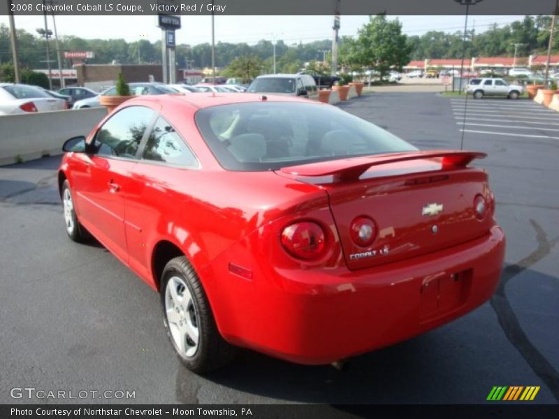 Victory Red / Gray 2008 Chevrolet Cobalt LS Coupe