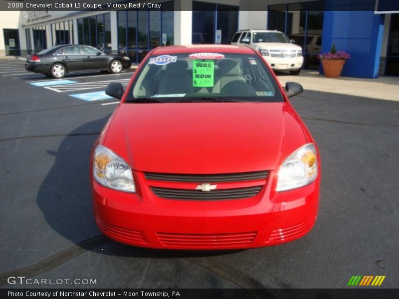 Victory Red / Gray 2008 Chevrolet Cobalt LS Coupe