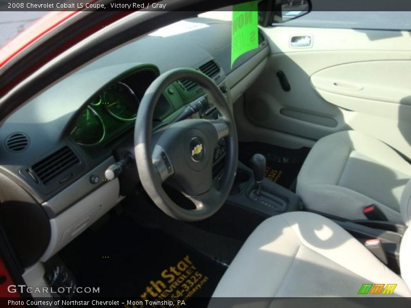 Victory Red / Gray 2008 Chevrolet Cobalt LS Coupe