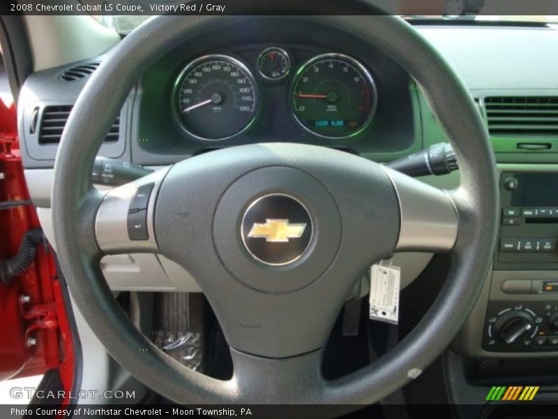 Victory Red / Gray 2008 Chevrolet Cobalt LS Coupe