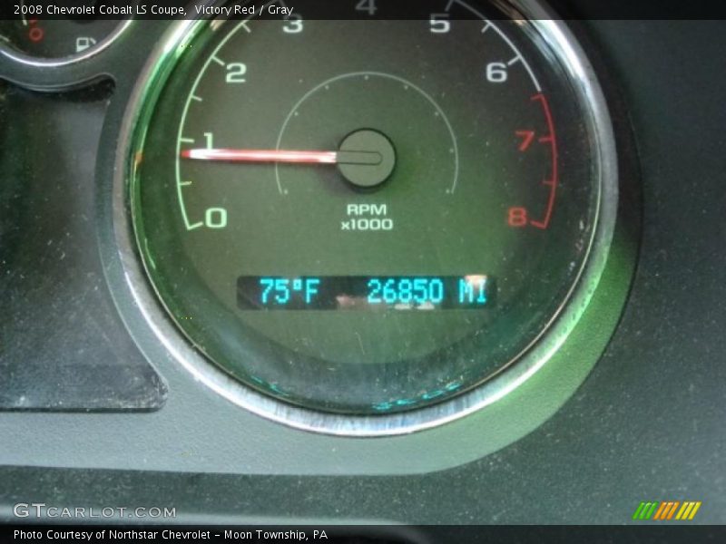 Victory Red / Gray 2008 Chevrolet Cobalt LS Coupe