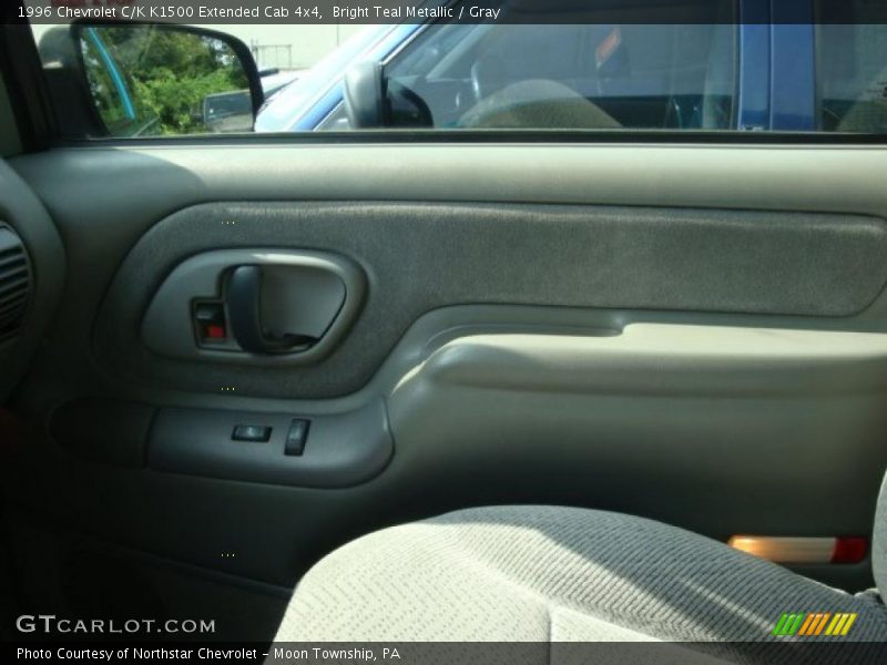 Bright Teal Metallic / Gray 1996 Chevrolet C/K K1500 Extended Cab 4x4