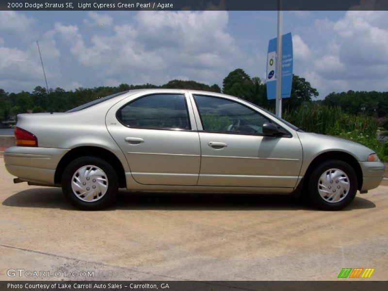 Light Cypress Green Pearl / Agate 2000 Dodge Stratus SE