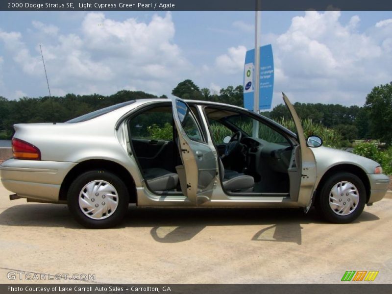 Light Cypress Green Pearl / Agate 2000 Dodge Stratus SE