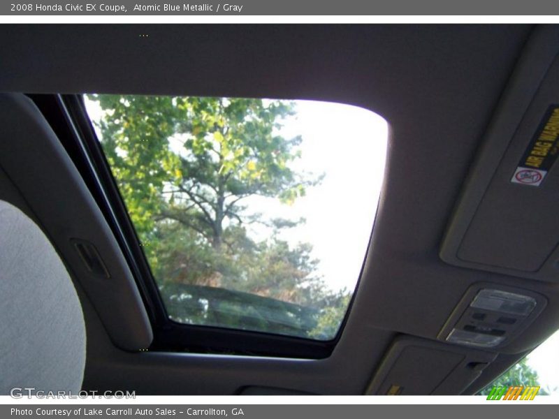 Atomic Blue Metallic / Gray 2008 Honda Civic EX Coupe