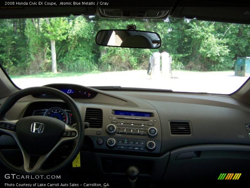 Atomic Blue Metallic / Gray 2008 Honda Civic EX Coupe