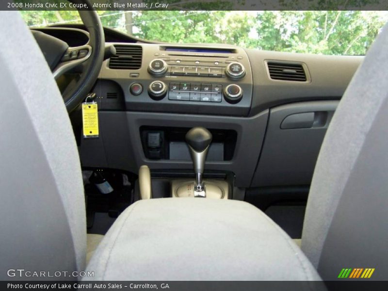 Atomic Blue Metallic / Gray 2008 Honda Civic EX Coupe