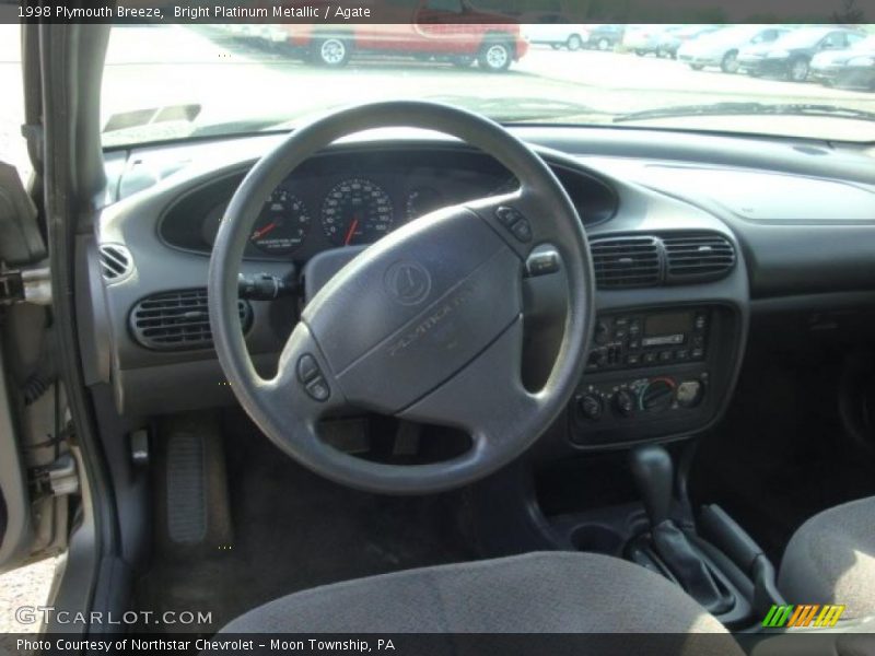 Bright Platinum Metallic / Agate 1998 Plymouth Breeze