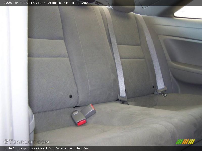 Atomic Blue Metallic / Gray 2008 Honda Civic EX Coupe