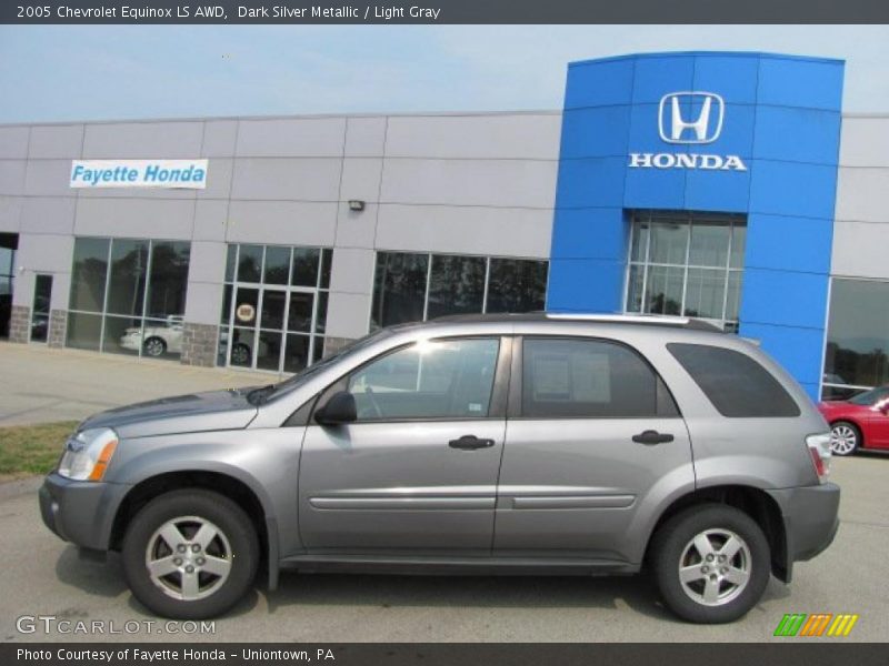 Dark Silver Metallic / Light Gray 2005 Chevrolet Equinox LS AWD