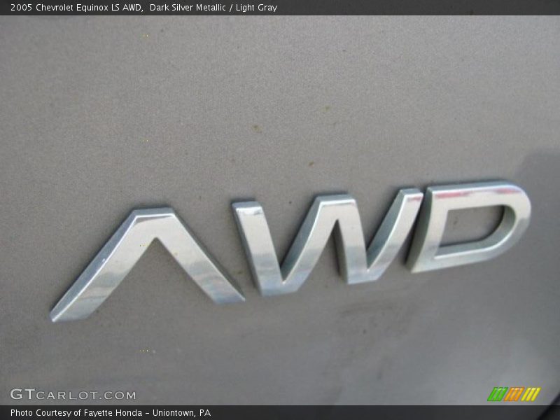 Dark Silver Metallic / Light Gray 2005 Chevrolet Equinox LS AWD