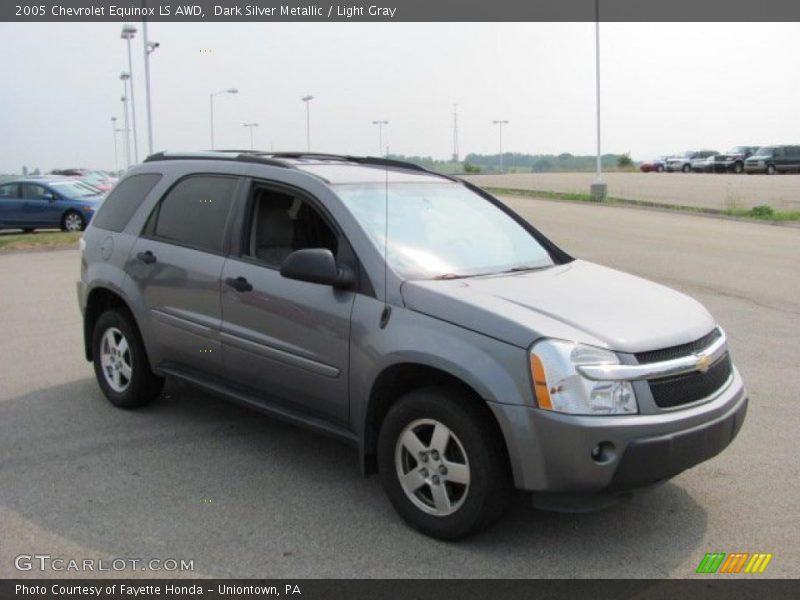 Dark Silver Metallic / Light Gray 2005 Chevrolet Equinox LS AWD
